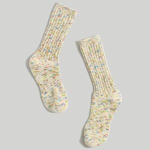 NWT Madewell - Rainbow Marled Trouser Socks